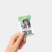ID-Karte QR-Code Firmenlogo Tags Ausweis (Handheld)