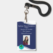 ID Lanyard Abzeichen Business oder Medical Ausweis (Front with Lanyard)