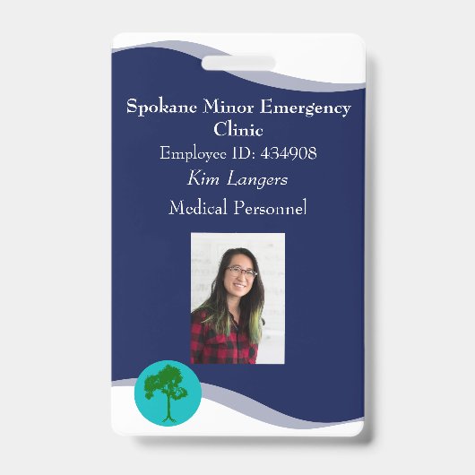 ID Lanyard Abzeichen Business oder Medical Ausweis (Front)