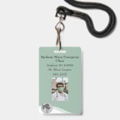 ID Lanyard Abzeichen Medical Foto Ausweis (Front with Lanyard)