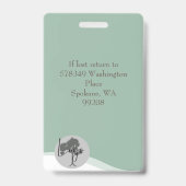 ID Lanyard Abzeichen Medical Foto Ausweis (Back)