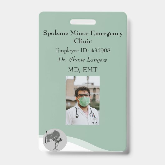 ID Lanyard Abzeichen Medical Foto Ausweis (Front)