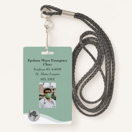 ID Lanyard Abzeichen Medical Foto Ausweis