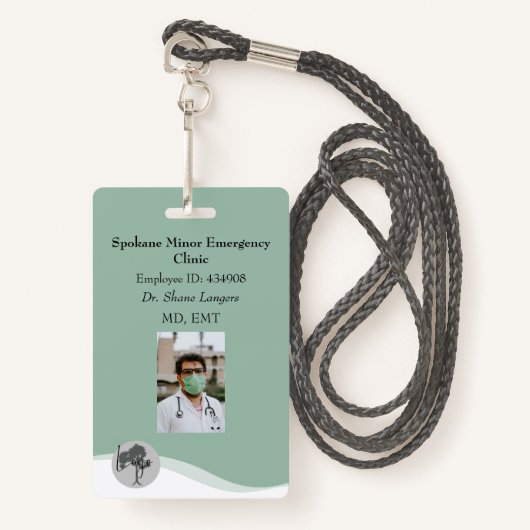 ID Lanyard Abzeichen Medical Foto Ausweis (Vorderseite mit Schlüsselband)