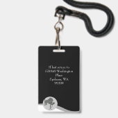 ID Lanyard Abzeichen Medical Foto Black Ausweis (Back with Lanyard)