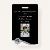 ID Lanyard Abzeichen Medical Foto Black Ausweis (Vorderseite)