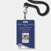 ID Lanyard Abzeichen Medical Foto Navy Ausweis (Front with Lanyard)