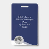 ID Lanyard Abzeichen Medical Foto Navy Ausweis (Back)