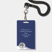 ID Lanyard Abzeichen Medical Foto Navy Ausweis (Back with Lanyard)