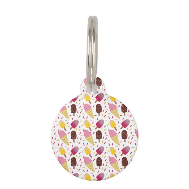 ID-Markierung für den Eiskremhund Haustiermarke (Vorderseite)