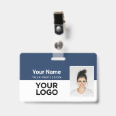 ID-Namen für Unternehmen Mitarbeiter Ausweis (Vorderseite mit Clip)
