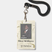 ID-Nummer des Mitarbeiters der Classic Marble Conv Ausweis (Front with Lanyard)