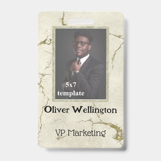 ID-Nummer des Mitarbeiters der Classic Marble Conv Ausweis (Front)