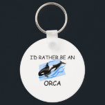 I'd Rather Be An Orca Schlüsselanhänger<br><div class="desc">Use the search tool at my store for other Family Crest merchandise. I'd Rather Be An Orca products avaiable on tshirts, sweatshirts, kids shirts, infant onsies, stickers, magnets, and much more Orca clothing fully customizable to your specifcations. If you like what you see, please link to my store (www.zazzle.com/animalshirts) or...</div>