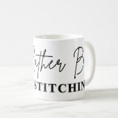 I'd Rather Be Cross Stitching - Cross Stitcher Kaffeetasse (VorderseiteRechts)