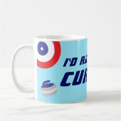 Id Rather Be Curling Fun Ice Sport Kaffeetasse (Links)