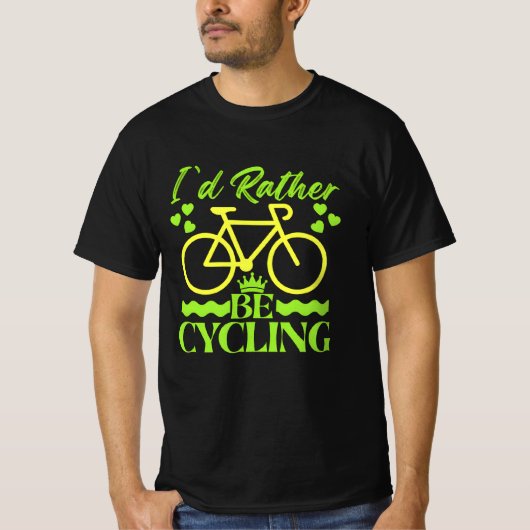 i'd rather be cycling T-Shirt (Vorderseite)