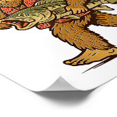 I'd Rather Be Fishing Bigfoot  Poster (Ecke)