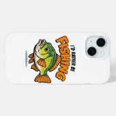 I'd Rather Be Fishing Case-Mate iPhone Hülle (Rückseite (Horizontal))