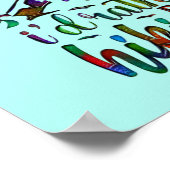 I'd Rather Be Hiking funny Hikers quotes Poster (Ecke)