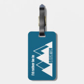 I'd Rather Be In Brighton Utah Mountain Gepäckanhänger (Rückseite vertikal)