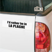 I'd Rather Be In La Plagne France Autoaufkleber (Auf Lkw)