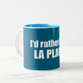 I'd Rather Be In La Plagne France Zweifarbige Tasse (Vorderseite Links)