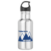 I'd Rather Be In Snoqualmie Washington Mountain Edelstahlflasche (Vorderseite)