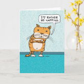 I'd Rather Be Napping Cat Birthday Card Karte (Gelbe Blume)