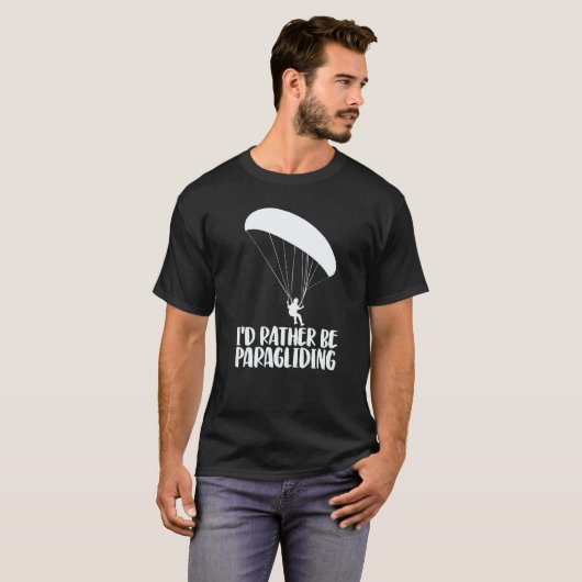 I'd Rather Be Paragliding  Women Paraglider Advent T-Shirt (Vorne ganz)