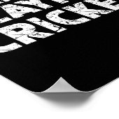 I'd Rather Be Playing Cricket  Poster (Ecke)