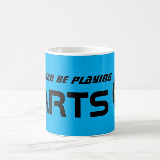 Id Rather Be Playing Darts Cool Dart Player Kaffeetasse (Mittel)