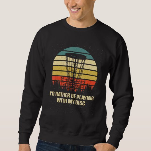 Id Rather be Playing with My Disc Introvert Disc G Sweatshirt (Vorderseite)