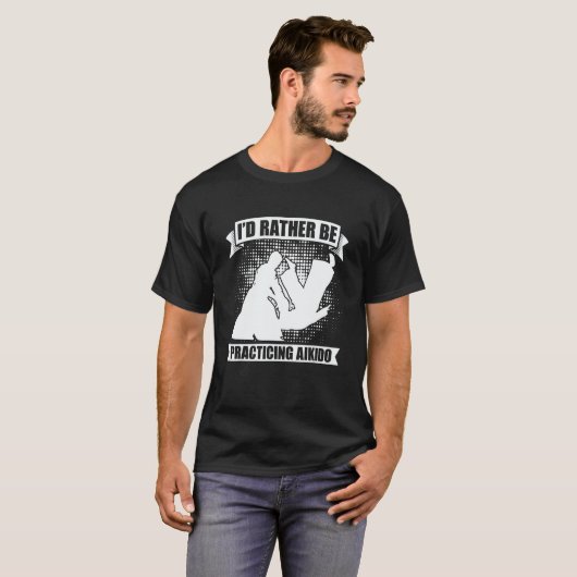 I'd Rather Be Practicing Martial Samurai Fighter A T-Shirt (Vorne ganz)