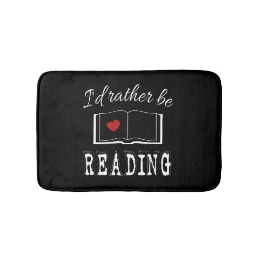 I'd rather be reading badematte (Vorderseite)