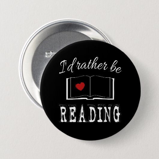 I'd rather be reading button (Vorne & Hinten)
