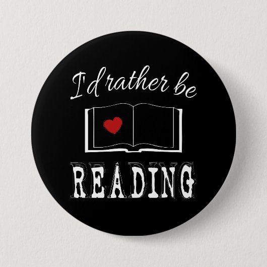 I'd rather be reading button (Vorderseite)