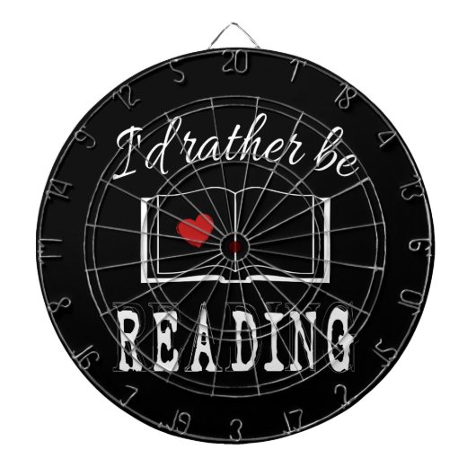 I'd rather be reading dartscheibe (vorne)