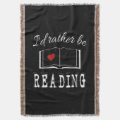 I'd rather be reading decke (Vorderseite Vertikal)