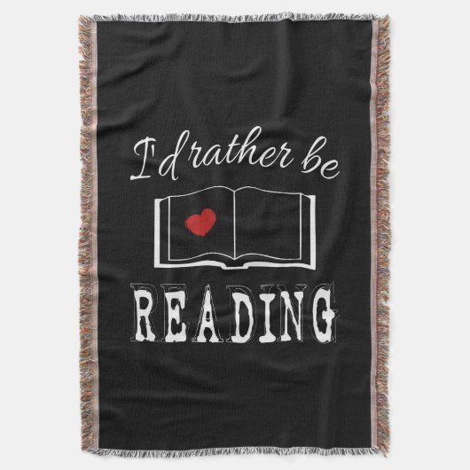 I'd rather be reading decke (Vorderseite Vertikal)