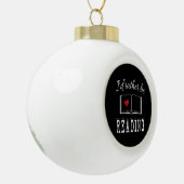I'd rather be reading keramik Kugel-Ornament (Links)