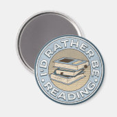 I'd rather be reading magnet (Vorderseite/Rückseite)