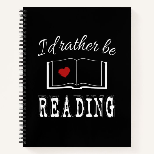 I'd rather be reading notizbuch (Vorderseite)
