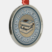 I'd rather be reading ornament aus metall (Rechts)