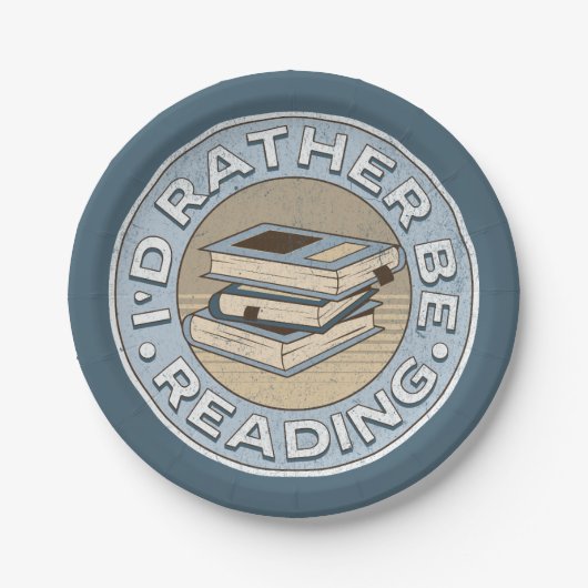 I'd rather be reading pappteller (Vorderseite)