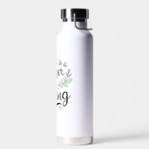 I'd Rather Be Reading – Pastel Quote Water Bottle