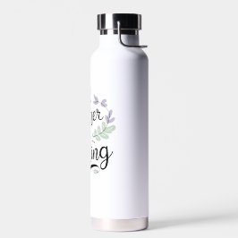 I'd Rather Be Reading – Pastel Quote Water Bottle Trinkflasche