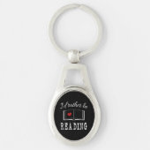 I'd rather be reading schlüsselanhänger (Vorderseite)