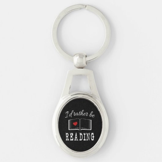 I'd rather be reading schlüsselanhänger (Vorderseite)