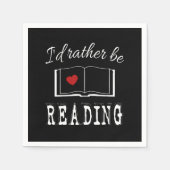 I'd rather be reading serviette (Vorderseite)